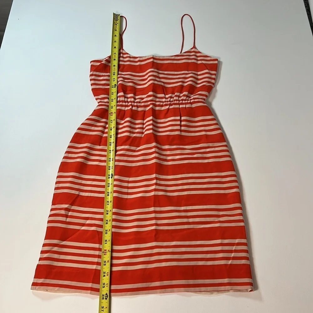 J. Crew Orange and White Stripe Mini Dress - 2